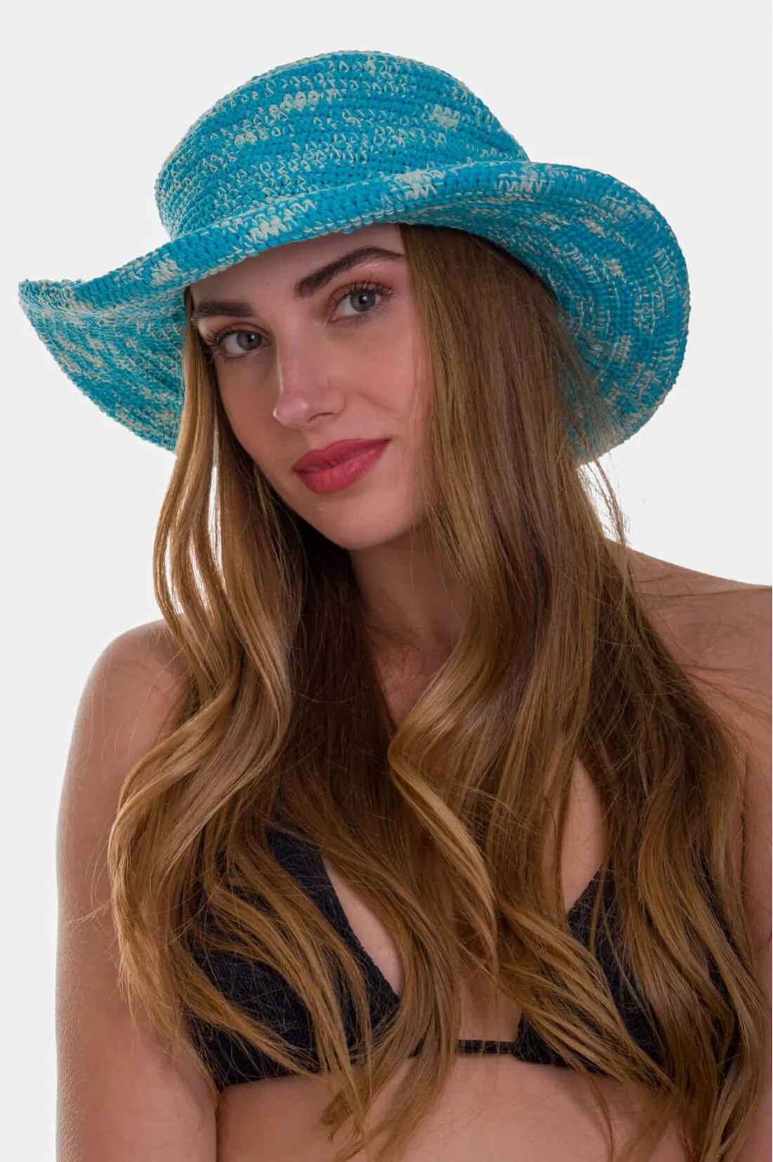 Καπελο γυναικειο πλεκτο - Άσπρο;Βεραμάν resort wear προϊόν για καλοκαιρινές resort εμφανίσεις