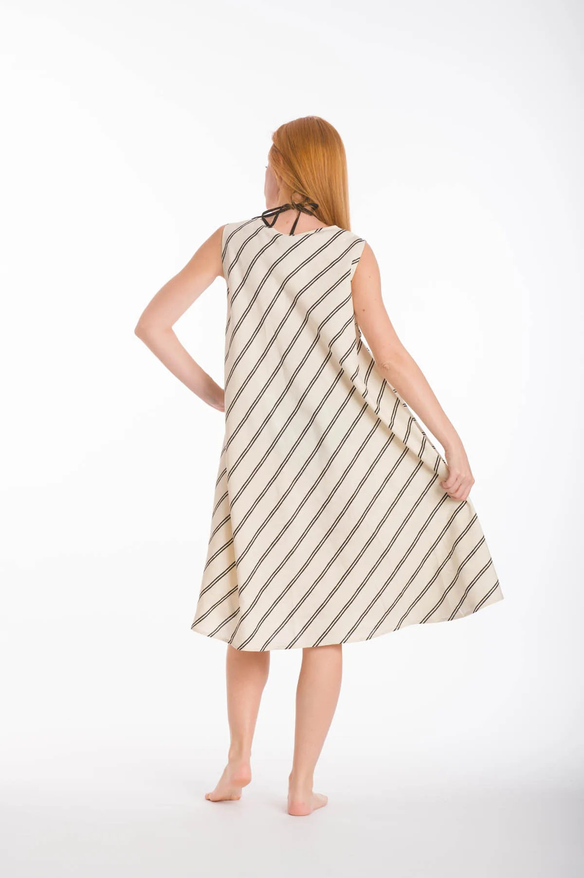 Φορεμα oval viscose - Εκρού φόρεμα παραλίας για καλοκαιρινές resort εμφανίσεις