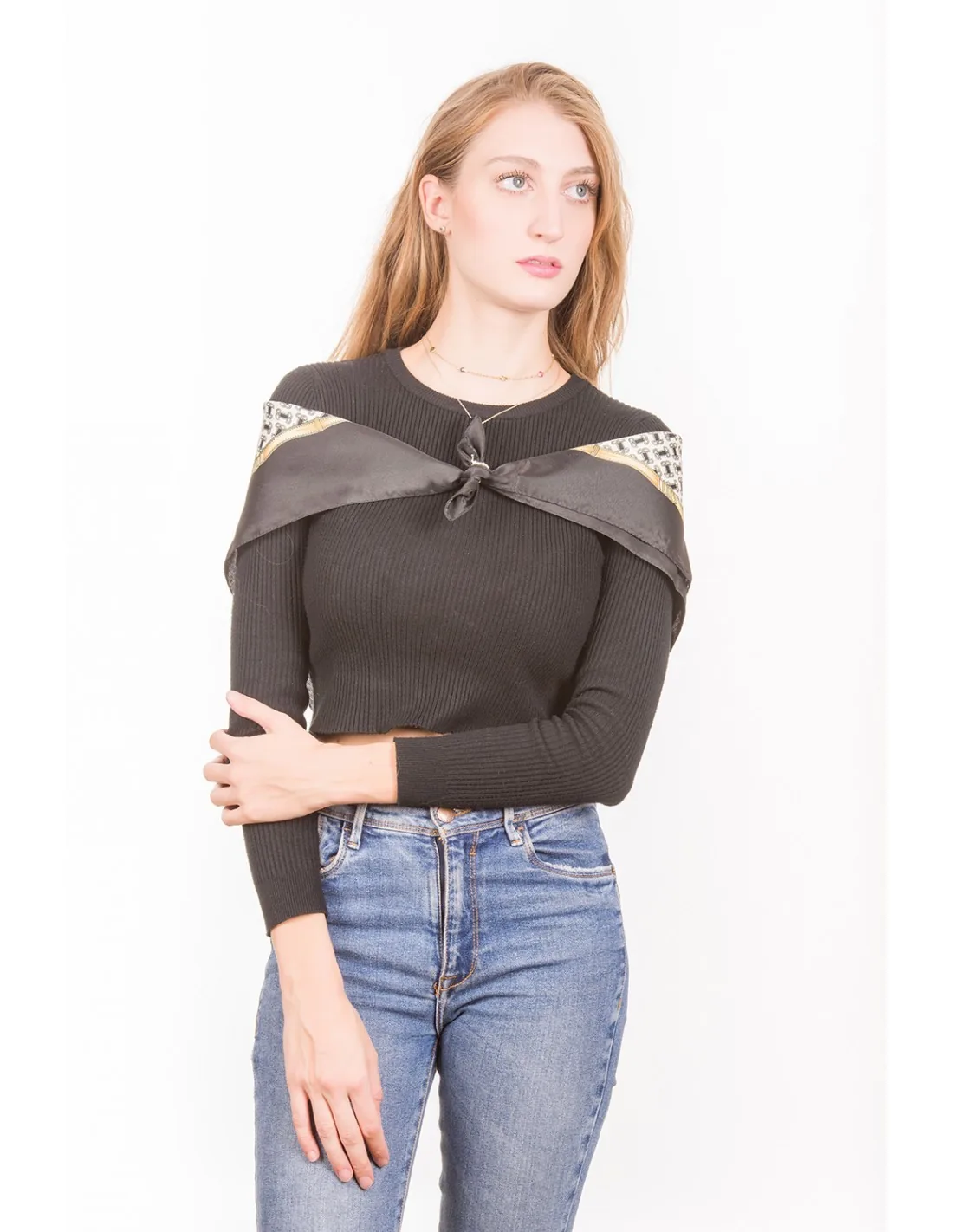Μαντηλι τετραγωνο - Μαύρο resort wear προϊόν για καλοκαιρινές resort εμφανίσεις