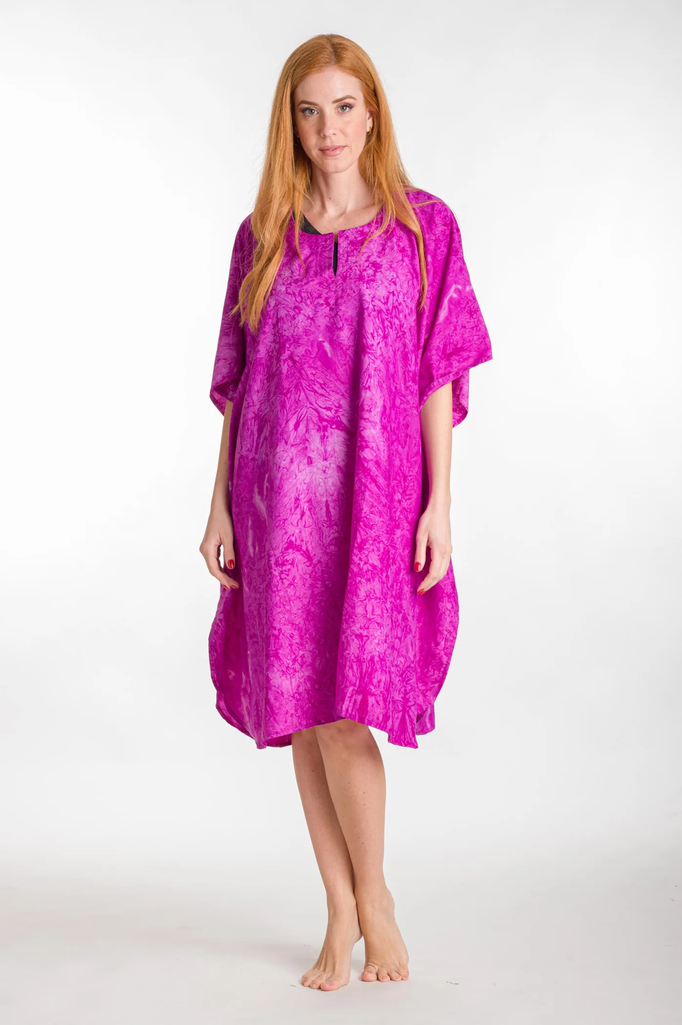 Καφτανι 3/4 mmf silk touch - Μώβ καφτάνι παραλίας για καλοκαιρινές resort εμφανίσεις