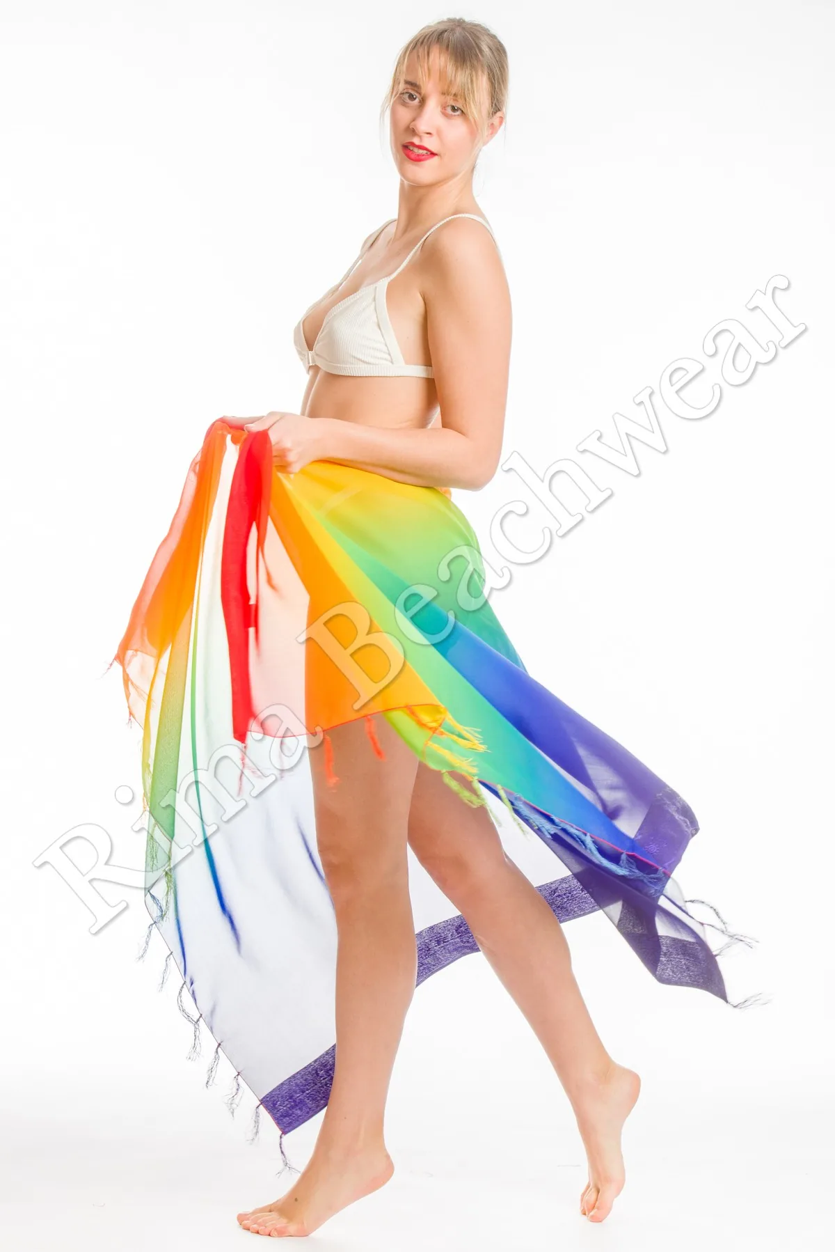 Παρεο chiffon με κεντημα μαιανδρο στην πλεξη - Μώβ;Πορτοκαλί;Πράσινο παρεό παραλίας για καλοκαιρινές resort εμφανίσεις